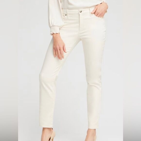 Chicos English cream comfortable flattering stretch corduroy pants size 18 NWOT - Picture 1 of 9